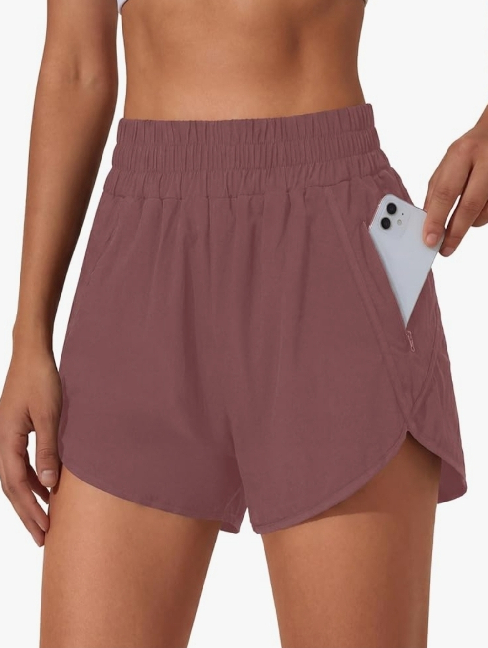 BMJL Mauve High Waisted Shorts